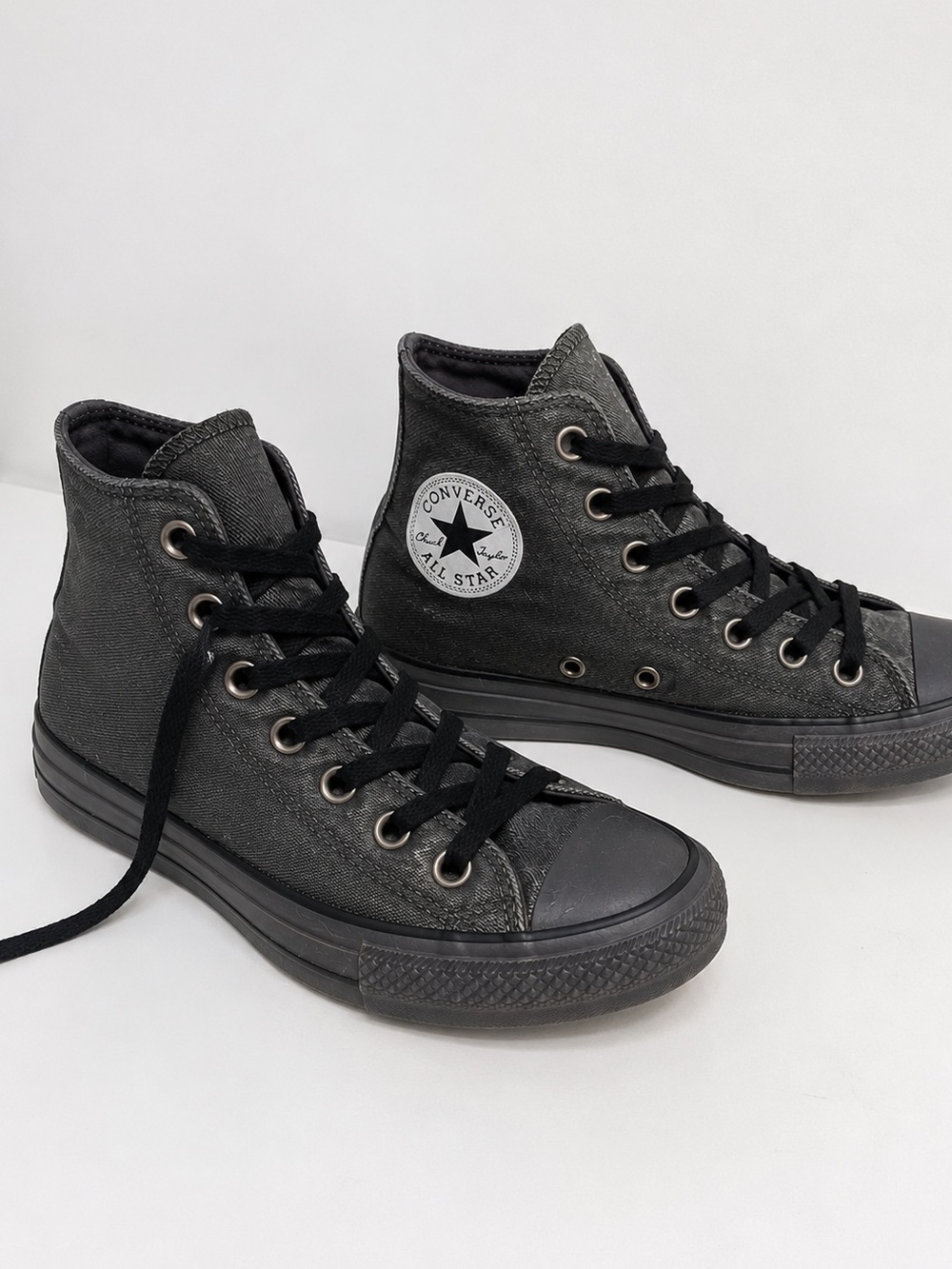 Converse Chuck Taylor All Star High Top Sneakers Charcoal Gray Youth 4.5